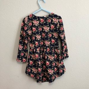 Hi-lo floral shirt kids size 3t-4t